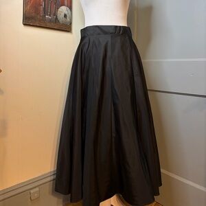 Onyx Elegant Black A-Line Skirt